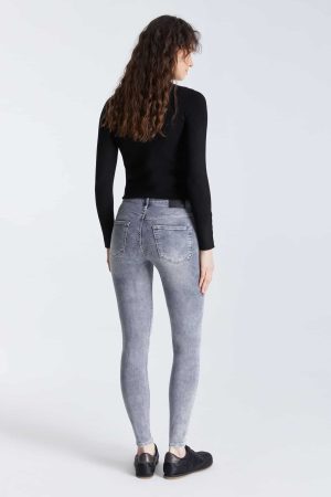Sophia grey VT High Waist Regular Length Reshape 5 Pocket Jeans COJ