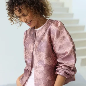 Jasje Lanthe jacquard-brokaatstof Regular Fit Yest