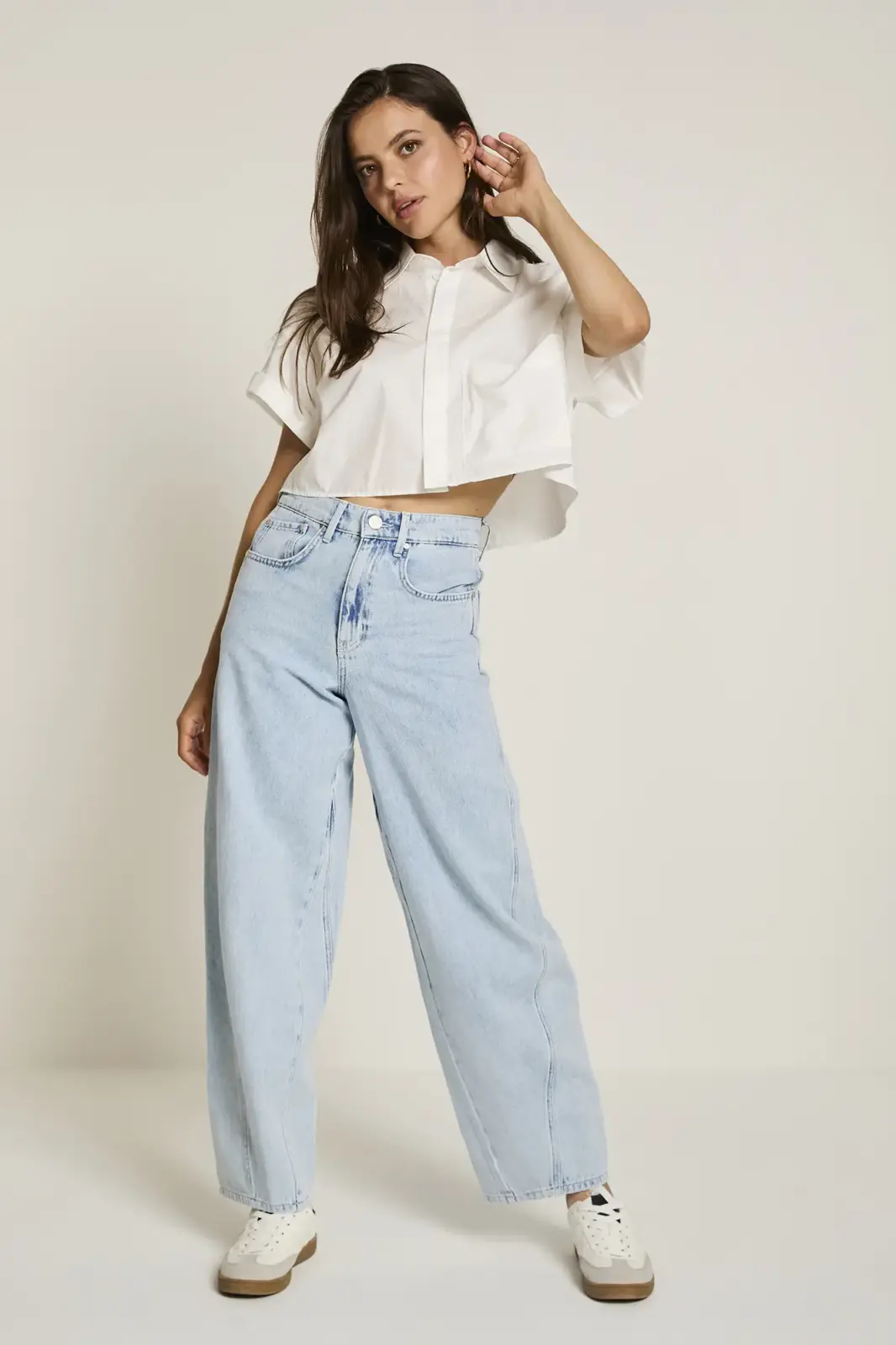 Becca barrel jeans bleach Indigo extra wide D199 Para Mi