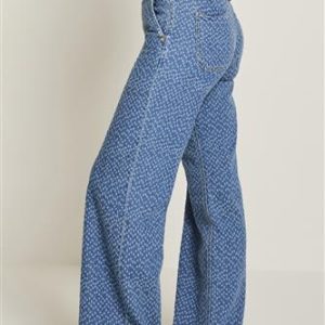 Mira Jeans P214 elastic, laser print blue