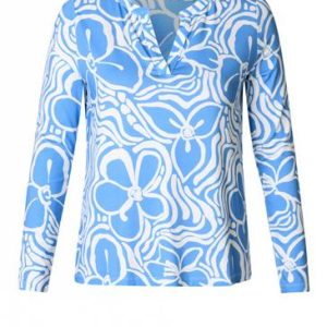 Shirt Raissa Essential uniform blue/off white Yest