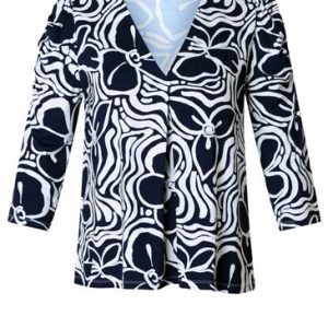 Top Inna navy/off white regular fit Yest