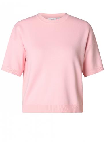 Isleen Pink gebreide top comfortabele fit Yest