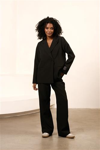 Trouser Navy zwarte broek Lofty Manner