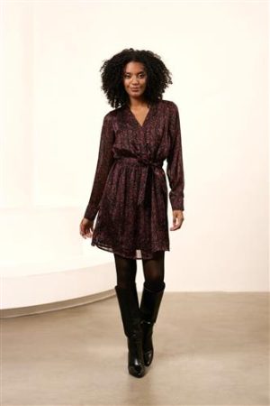 Dress Freja jurk Swirl print 826 Lofty Manner