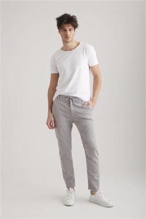 Felix Mid Waist Regular Length Jogger Chino Trouser grey COJ