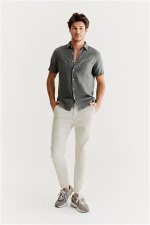 Felix Mid Waist Regular Length Jogger Chino Trouser Stone COJ