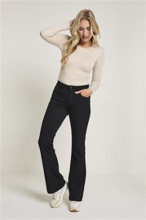 Jade Asky Flare 001 Black High Waist Para Mi