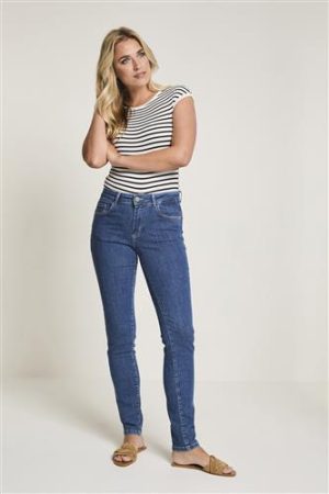 Celine Skinny High Waist Medium Blue D02 Para Mi