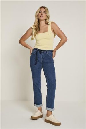 Bobby Daily High Waist D02 Loose Medium Blue