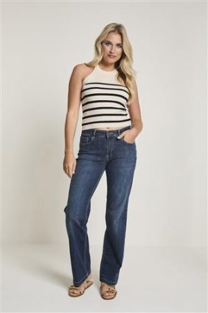 Eve Wide leg D01 Old Blue High Waist Para Mi