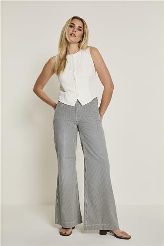 Scotty spring stripes Navy High waist Extra Wide