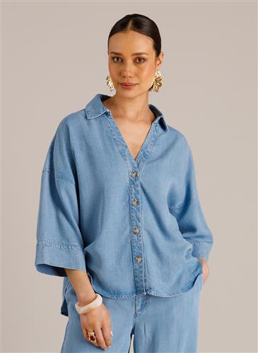 Margot blouse denim bleached  Yest