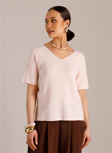 Mandi gebreid truitje regular fit off white Yest