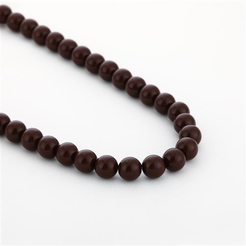 Halsketting kralen Olive Stainless 40+5 cm BN