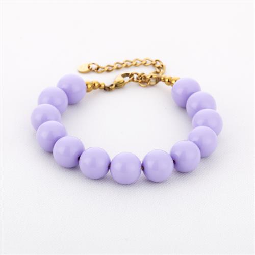 Kralen armbandje Lila 16+3 cm BN