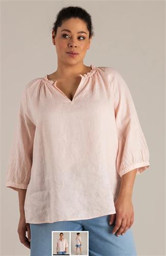 Malika soft rose relaxed fit linnen YEST