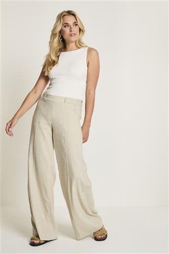 Lizzy 637 Light Olive flowy linnen Para Mi
