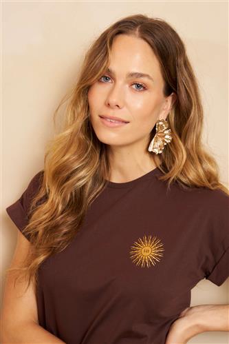 T-shirt Anna brown Lofty manner