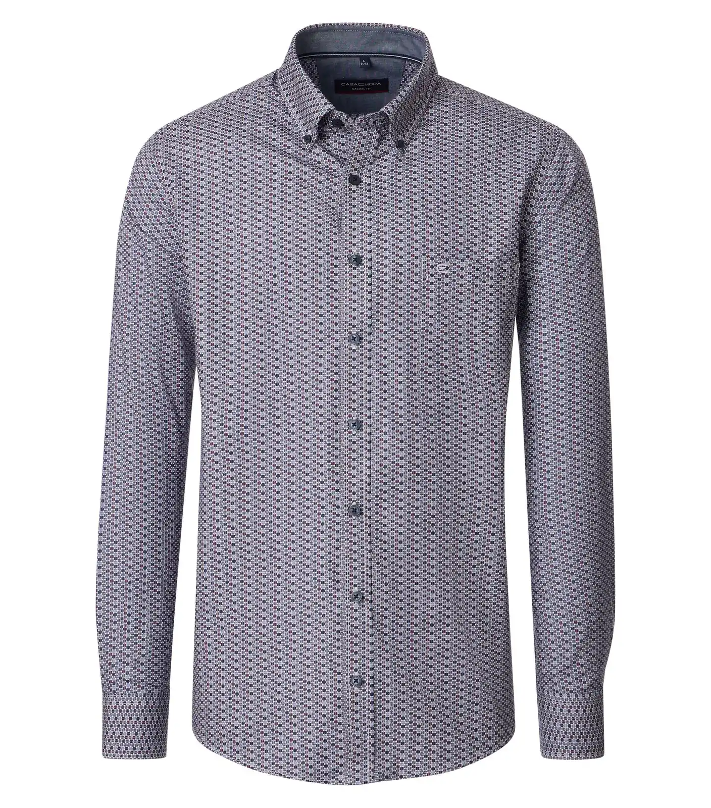 Overhemd casual met patroon Casa Moda