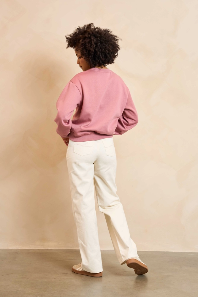Sweater Nayla is een mauve pink sweater XS Lofty Manner