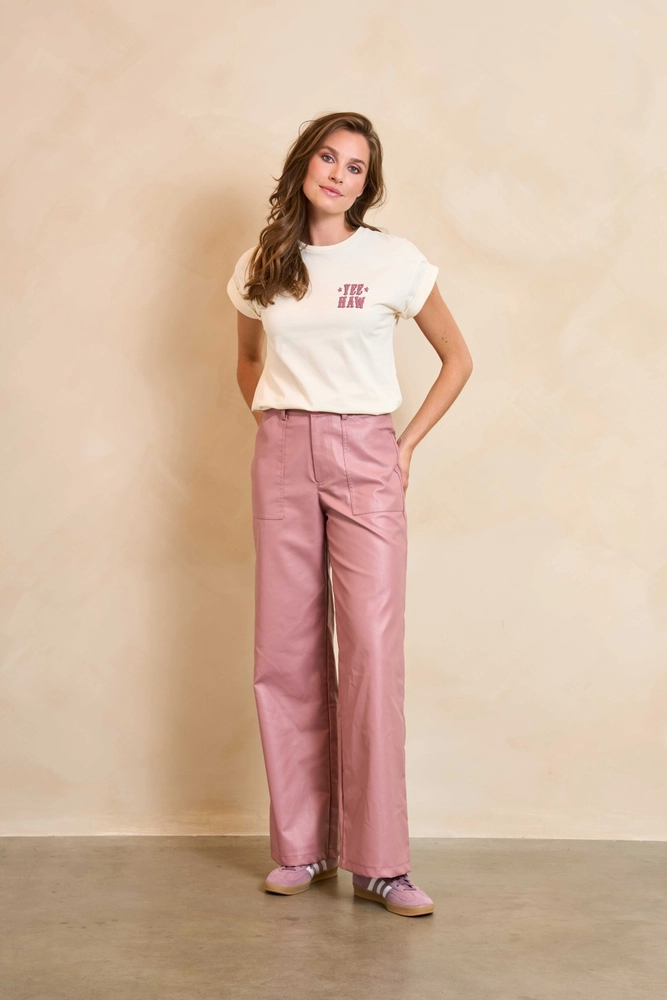 T-shirt Omera Ecru zachte jersey XS Lofty Manner