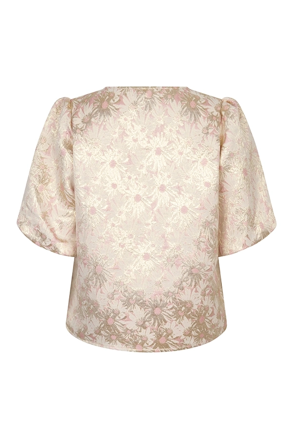 Top Nathalia is een multi pink print relaxed Lofty manner