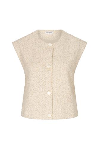 Top gilet Diandra beige gold Lofty manner