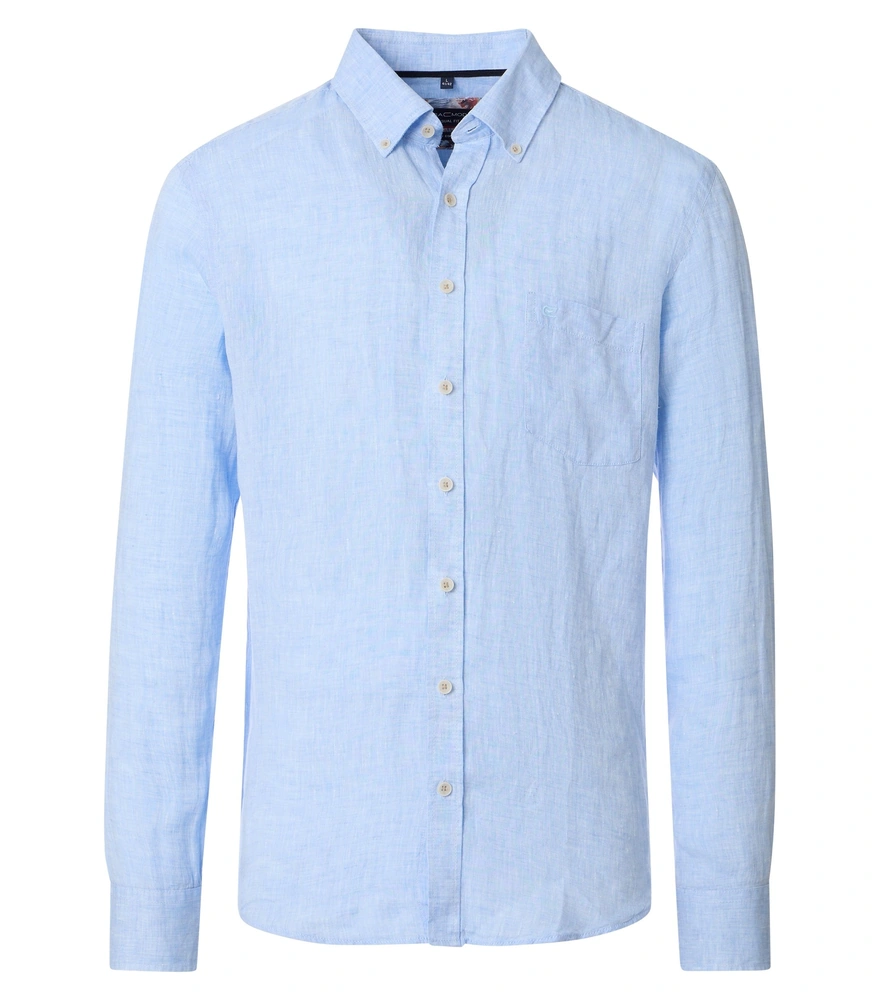 Linnen blouse casual blue Casa Moda