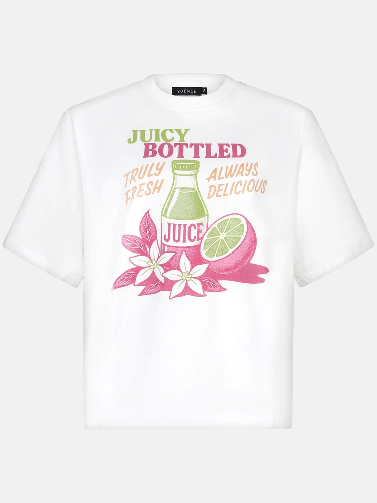T/shirt Juicy bottle Berry pink  Ydence
